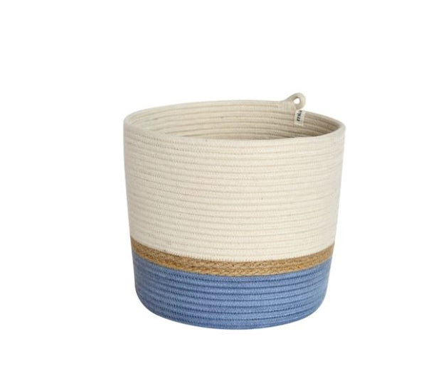 Cylinder Basket-Grey/Blue