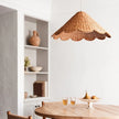 Maude Rattan Scallop Pendant