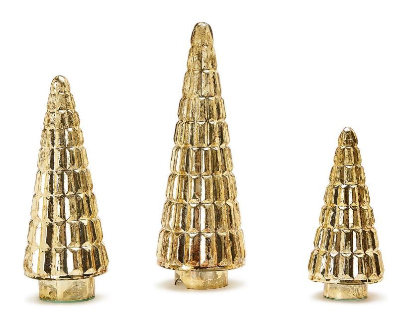 Gold Mercury Finish Glass Tree – Large