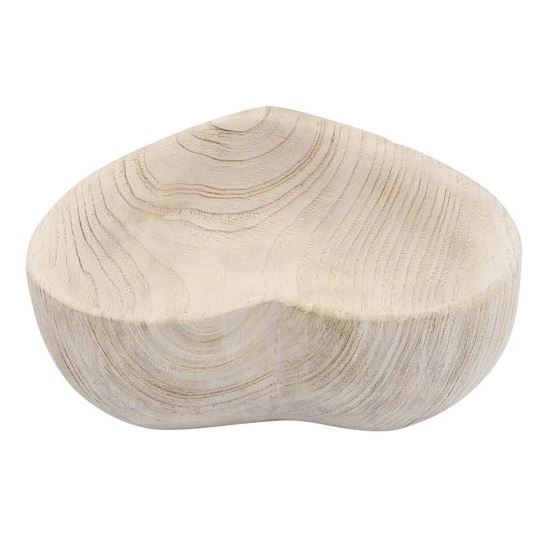 Natural Wooden Heart Bowl - Large