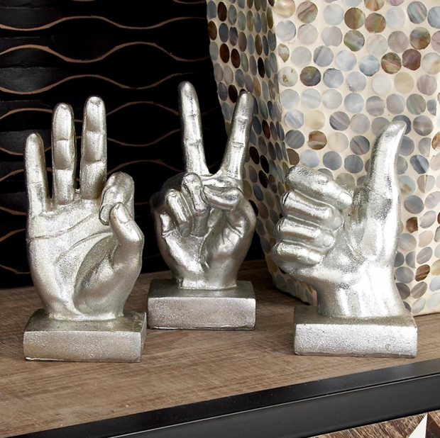 Polystone Hands Sculpture
