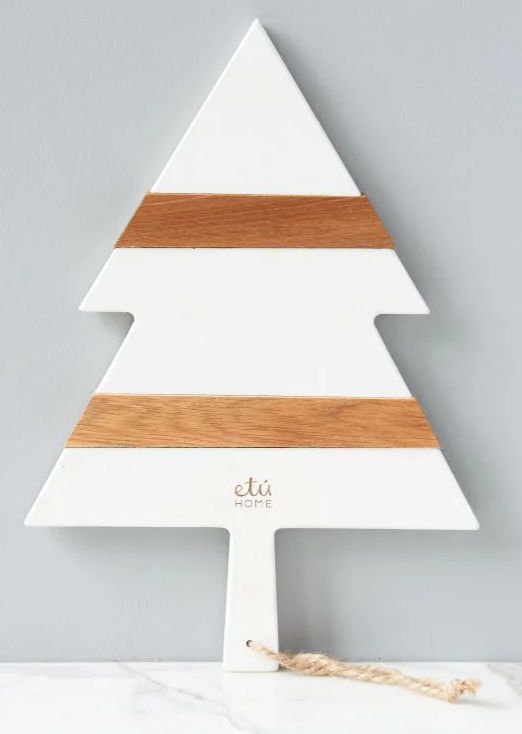 White Mod Tree Charcuterie Board