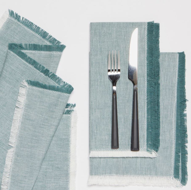 Lagoon Chambray Napkins - Set of 4