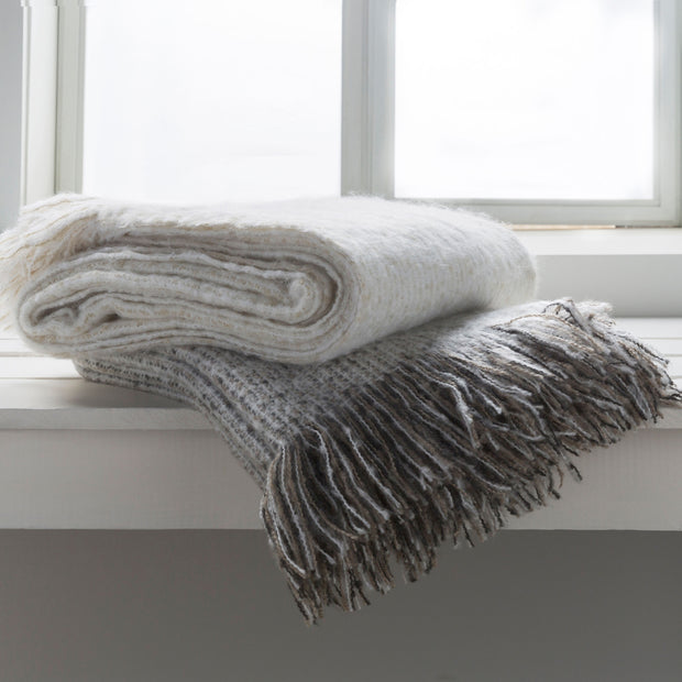 Madurai White Throw