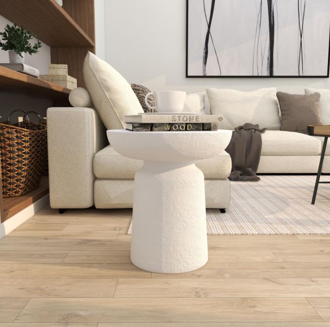 Magnesium Oxide Accent Table