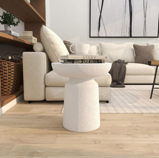 Magnesium Oxide Accent Table