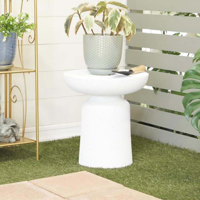 Magnesium Oxide Accent Table