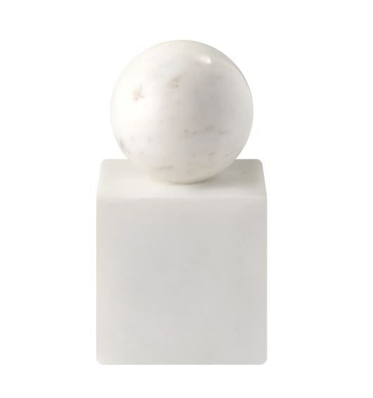 Marble Sphere Pillar Bookend