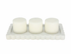 Marble Scallop Edge Tray