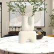 Abstract Dual-Opening U-Shaped Decorative Vase