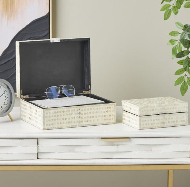 Cream MOP Storage Box Lrg