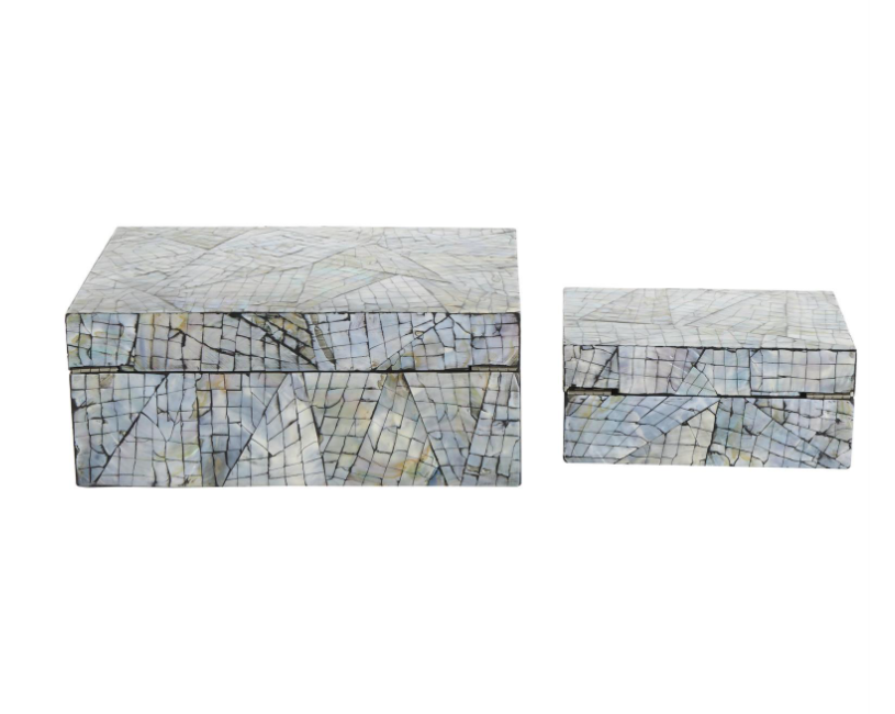 Multi Mother of Pearl Abstract Box (Small)