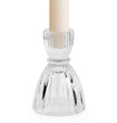 Olivia Faceted Glass Candle Holder
