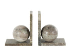 Orb Marble Bookends - Grey