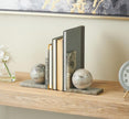 Orb Marble Bookends - Grey