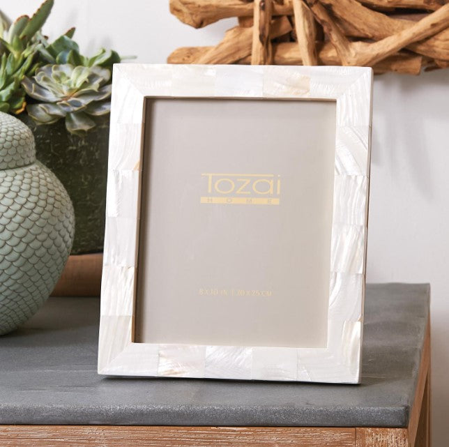 Pearly White Photo Frame
