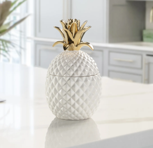 Gold Crown Pineapple Canister