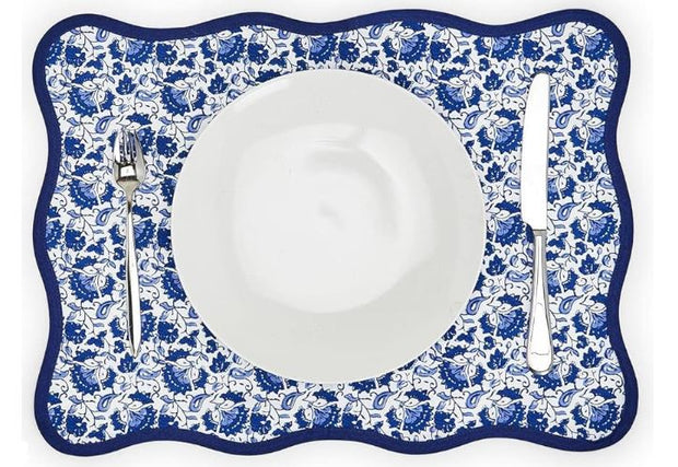 Chinoiserie Scallop Placemat S4