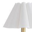 Polly Sconce Single - White Scallop