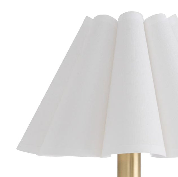 Polly Sconce Single - White Scallop