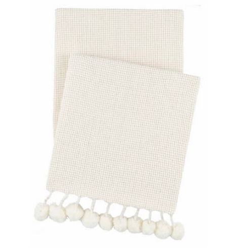 Bauble Chenille Ivory Throw