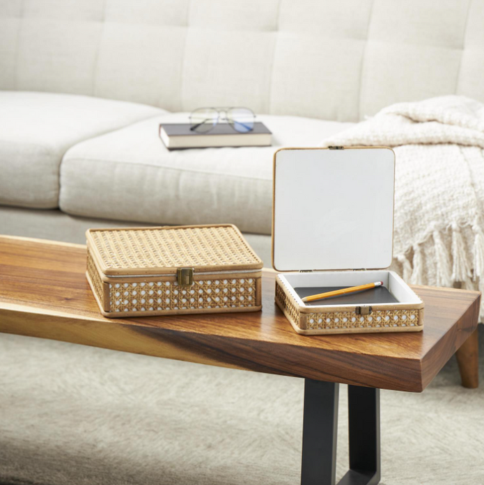 Woven Rattan Decorative Box