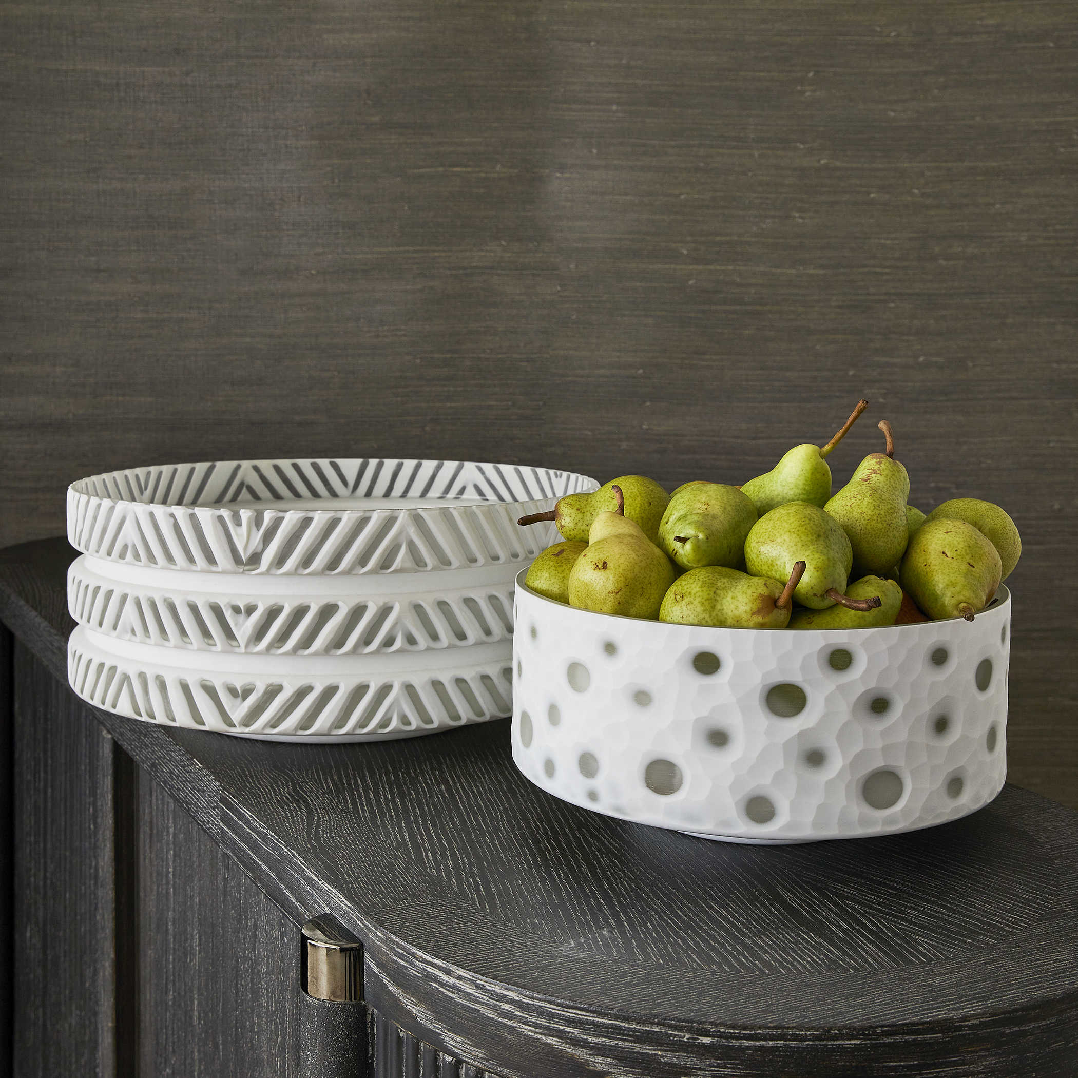 Herringbone Decor Bowl