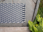 Large Oyster, Weathered Grey, Navy Doormat
