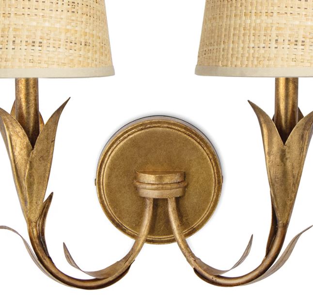 River Reed Sconce Double