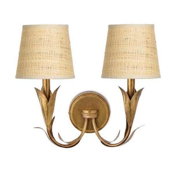 River Reed Sconce Double