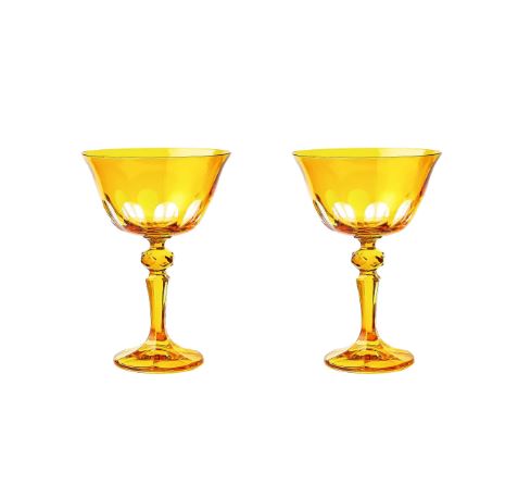 Rialto Coupe Glass - Ginger Set/2