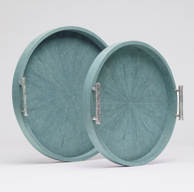 Doris Shagreen Turquoise Tray - Small