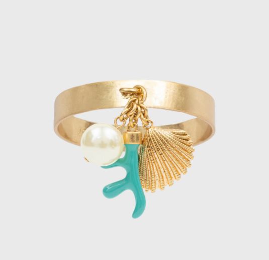 Coral & Shell Napkin Ring T
