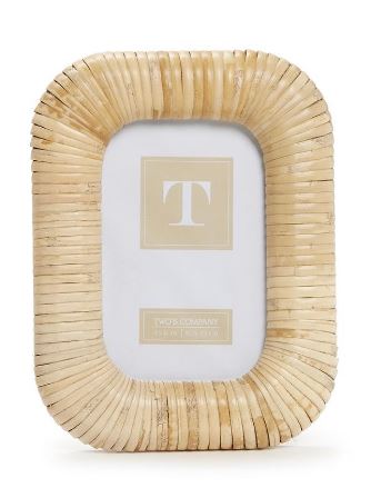 Woven Rattan Photo Frame