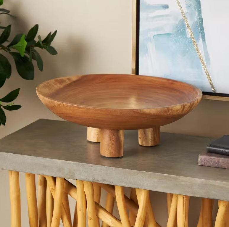 Teak Bowl with Legs