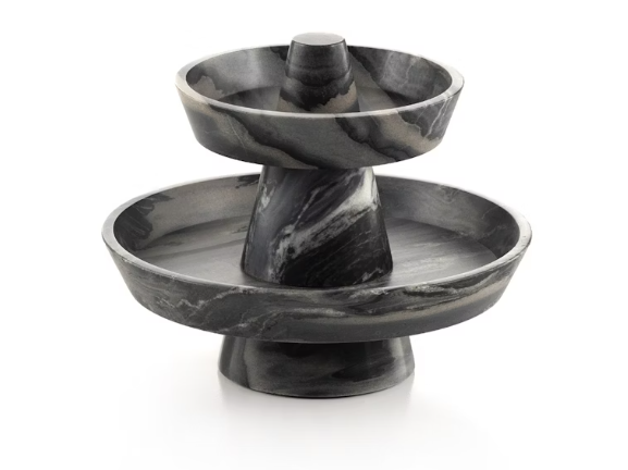 Marble Tiered Fruit Basket