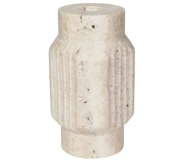 Altis Travertine Candle Holder 5"