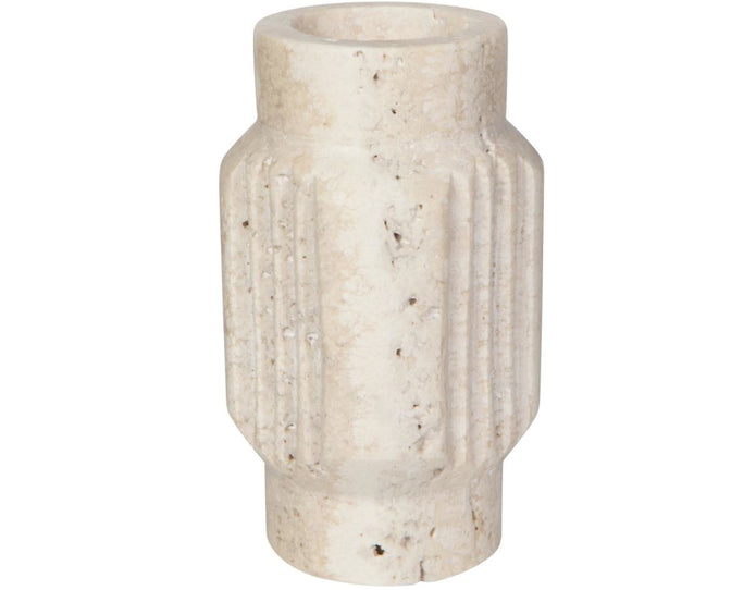 Altis Travertine Candle Holder 5"