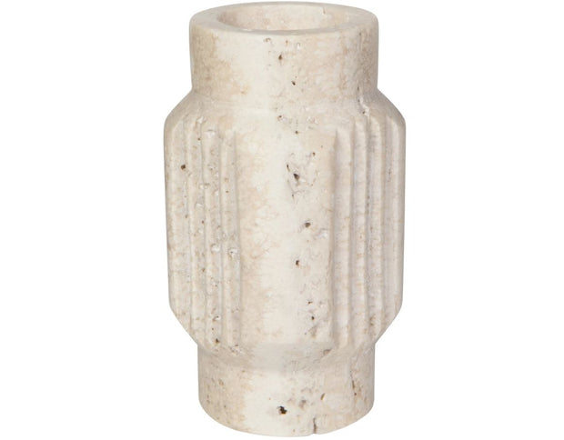 Altis Travertine Candle Holder 5"