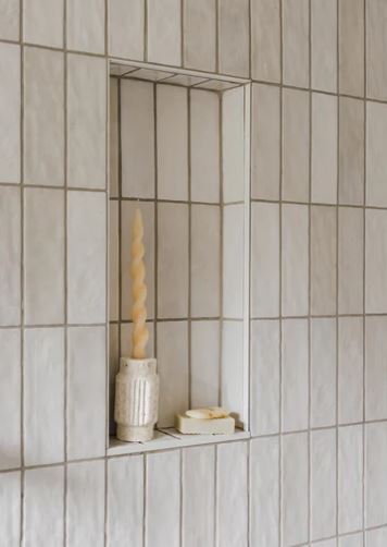 Altis Travertine Candle Holder 5"