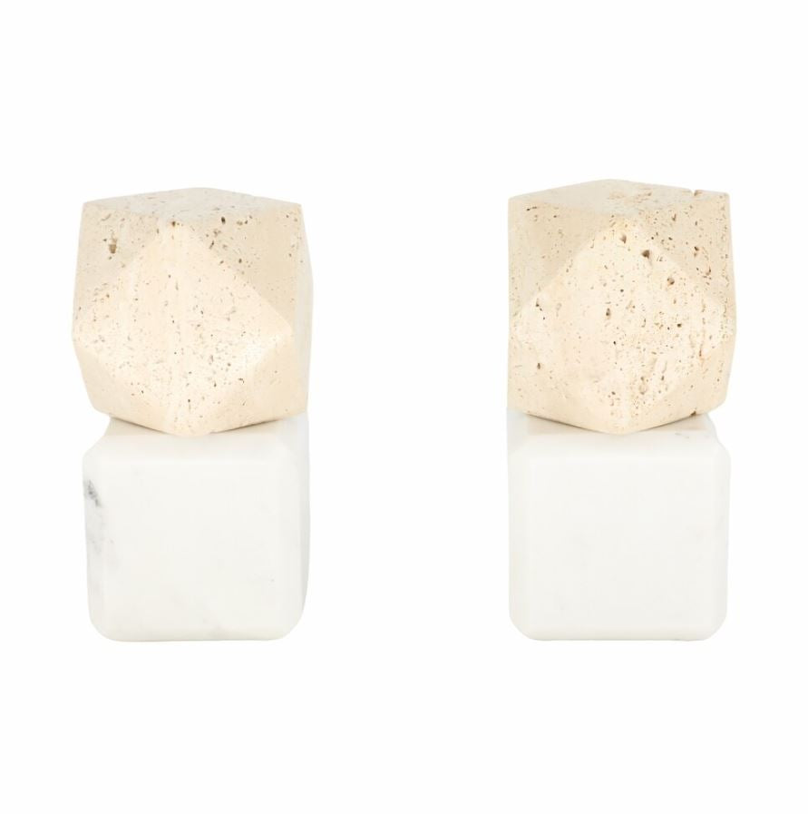 Marble & Travertine Bookends