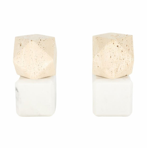 Marble & Travertine Bookends