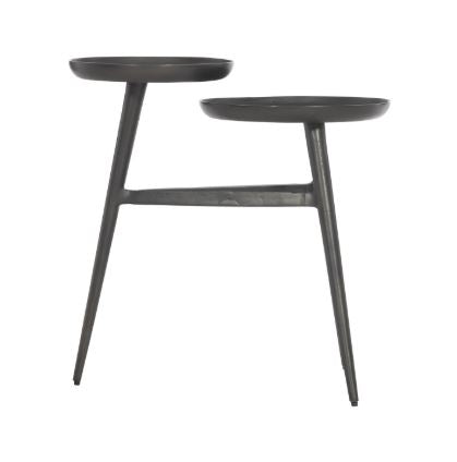 Troy Accent Table-Black Nickel