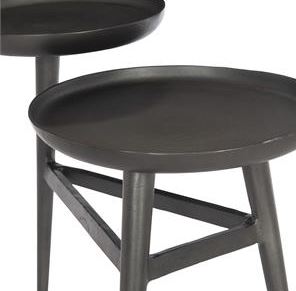 Troy Accent Table-Black Nickel