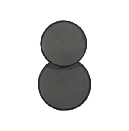 Troy Accent Table-Black Nickel