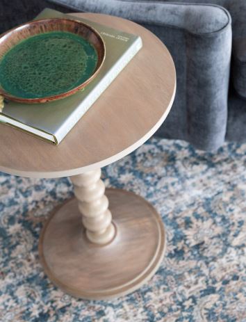 Contemporary Turned Side Table