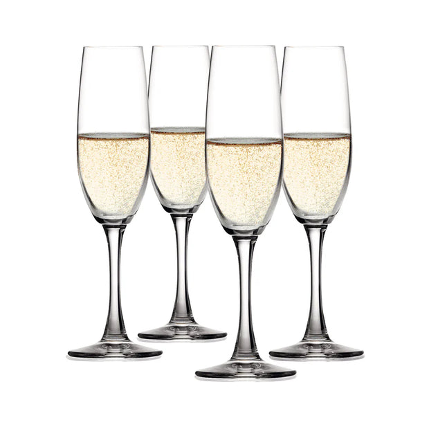 Salute Champagne Flute Glasses – Set of 4