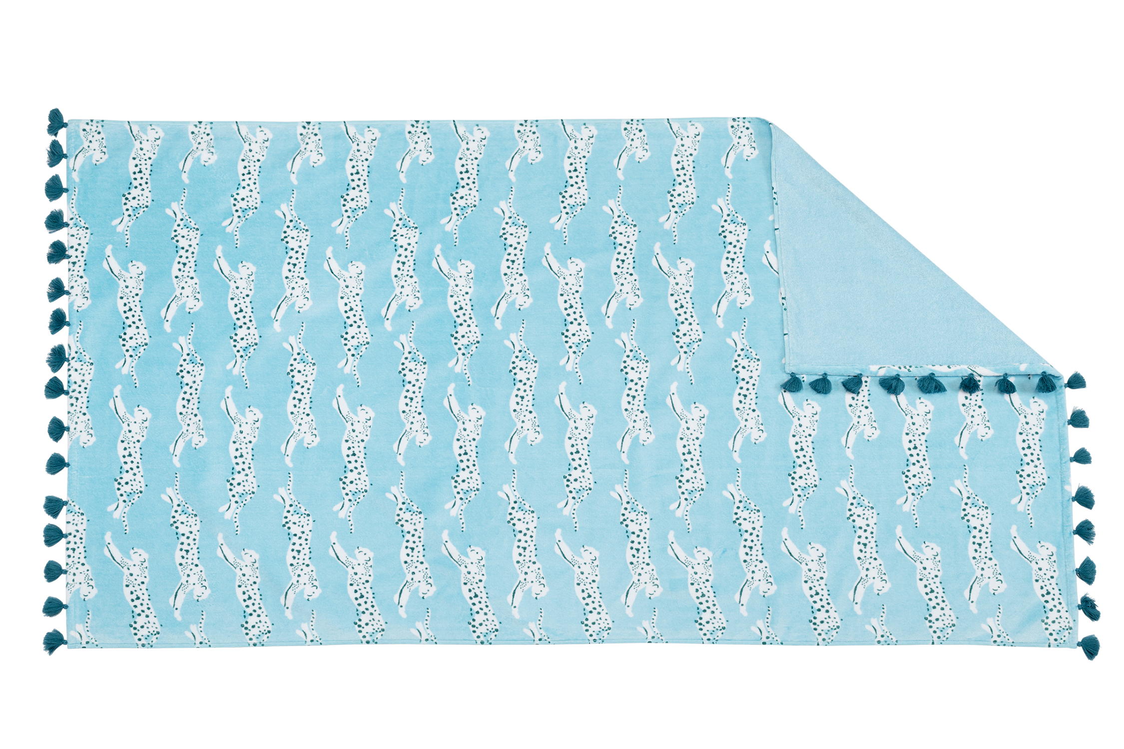 Leaping Leopard Beach Towel