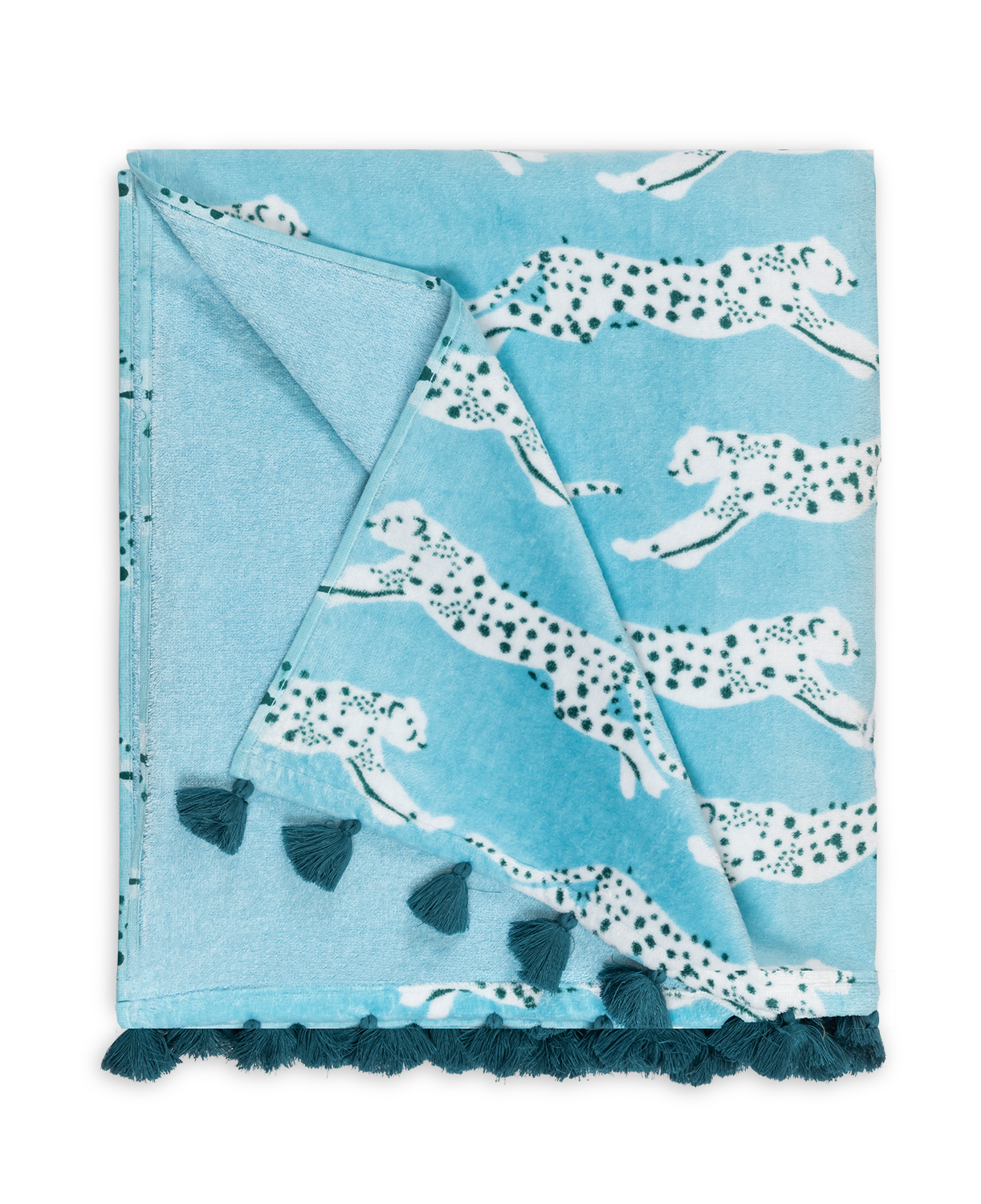 Leaping Leopard Beach Towel