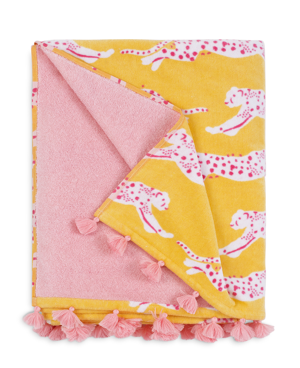 Leaping Leopard Beach Towel